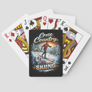 Cross Country Skiing Playing Cards