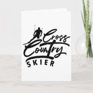 Cross Country Skiing Skier Xc Ski Winter Sports Sn Card