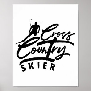 Cross Country Skiing Skier Xc Ski Winter Sports Sn Poster