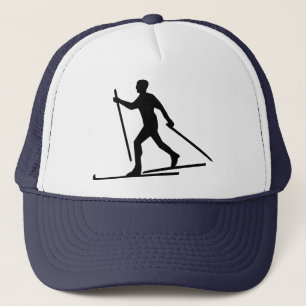 Cross Country Skiing Trucker Hat