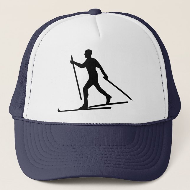 Cross Country Skiing Trucker Hat (Front)