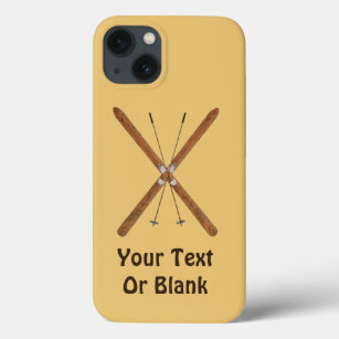 Cross-Country Skis And Poles iPhone 13 Case