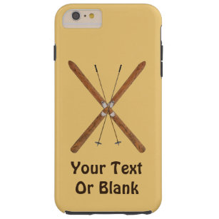 Cross-Country Skis And Poles Tough iPhone 6 Plus Case