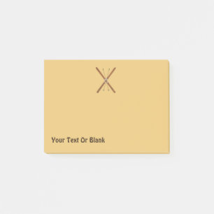 Cross-Country Skis And Poles Post-it Notes