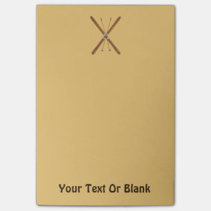 Cross-Country Skis And Poles Post-it Notes