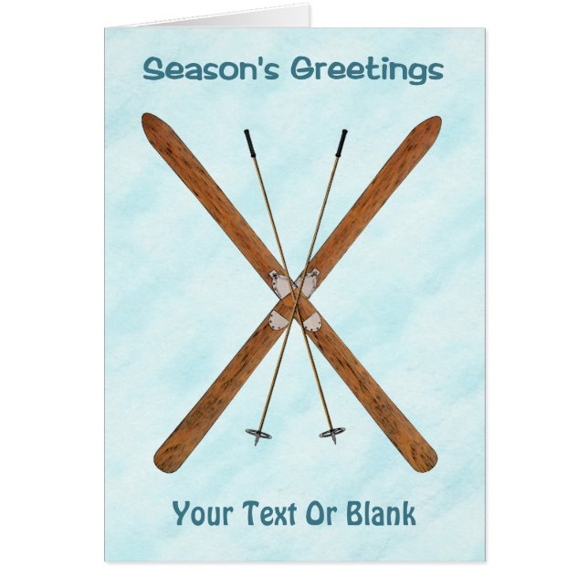 Cross-Country Skis On Snow (Front)