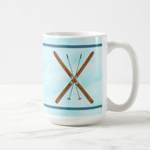 Cross-Country Skis On Snow Coffee Mug