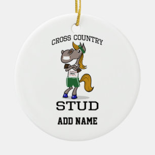 Cross Country Stud Ceramic Tree Decoration
