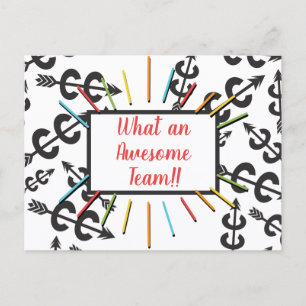 Cross Country Symbols Awesome Team Postcard