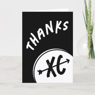 Cross Country THANKS XC Running Thank You Card