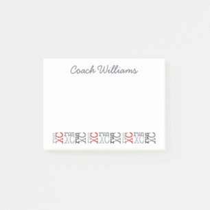 Cross Country XC Running Personalised Name Post-it Notes