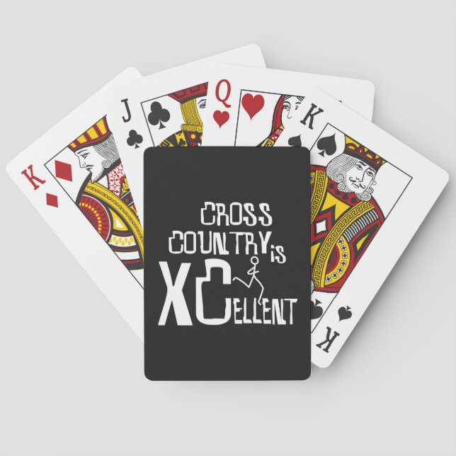 Cross Country XC Running XCellent © Playing Cards (Back)
