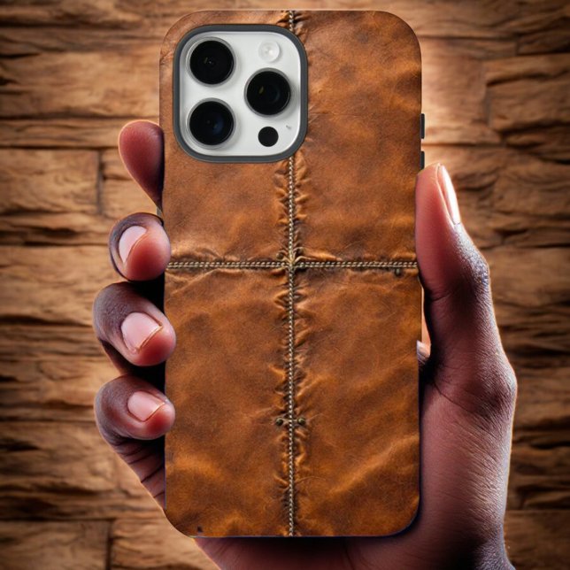  Cross Craft Leather iPhone Case (Creator Uploaded)