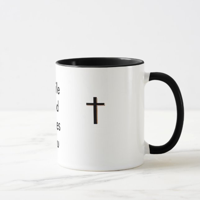 cross, cross, Smile God Loves You Mug (Right)