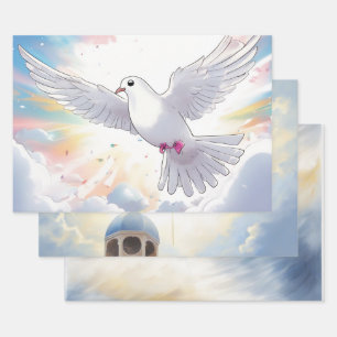 Cross & Dove Tranquillity Wrapping Paper Sheet