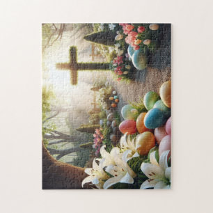 Cross/Easter egg/Lilly  Jigsaw Puzzle