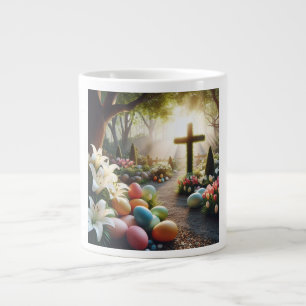 Cross/Easter egg/Lilly  Large Coffee Mug