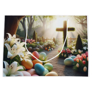 Cross/Easter egg/Lilly Large Gift Bag