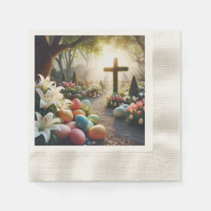 Cross/Easter egg/Lilly  Napkin