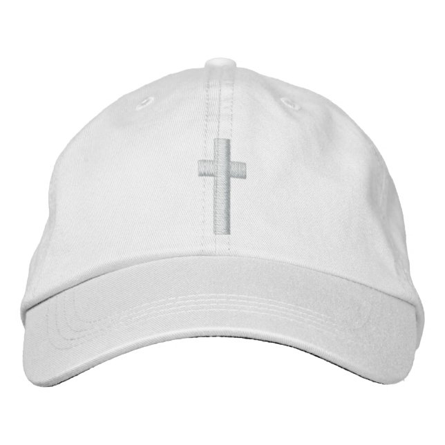 Cross Embroidered Hat (Front)