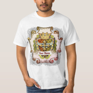 Cross Family Crest  Surname  T-Shirt