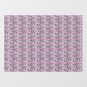 Cross Filigree Design Purple Silver Pattern