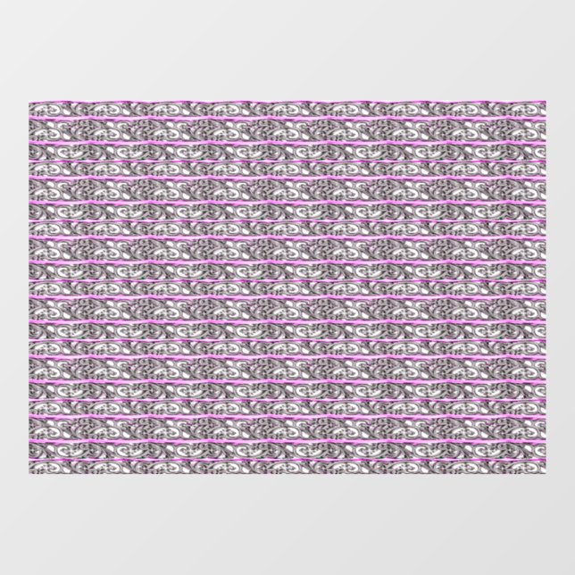 Cross Filigree Design Purple Silver Pattern (Sheet)