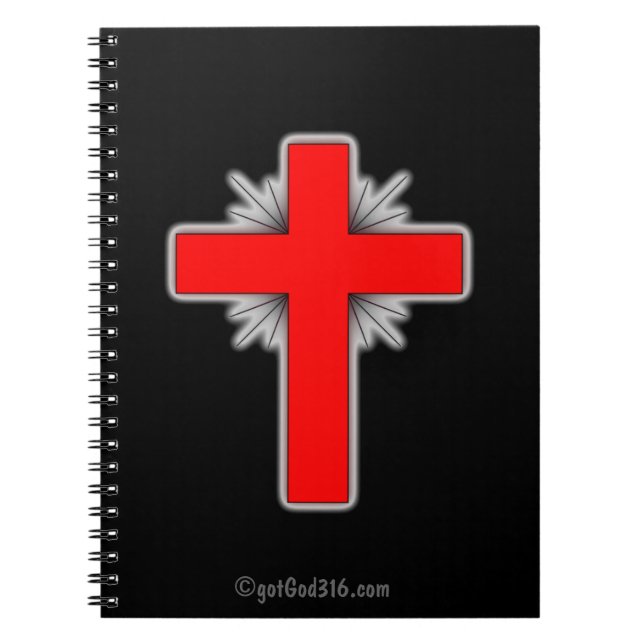 Cross gotGod316.com Notebook (Front)