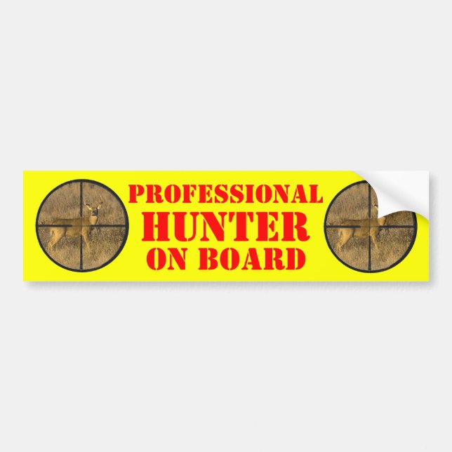 CROSS HAIRS. BUMPER STICKER (Front)