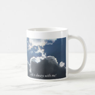 Cross in Clouds Personalised mug