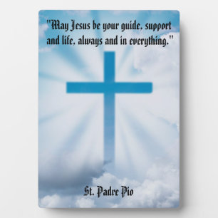 Cross In Sky Tabletop Plaque with Easel