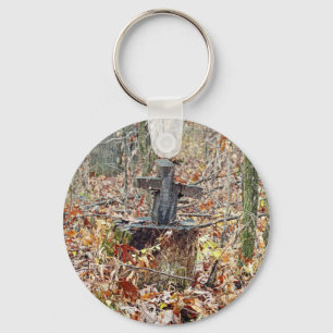 Cross in the Woods Key Ring