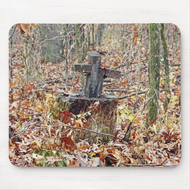 Cross in the Woods Mouse Pad (Front)