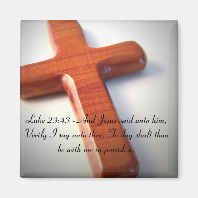Cross Inspirational Magnet (Front)