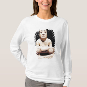 Cross-legged figure holding a baby, Olmec T-Shirt