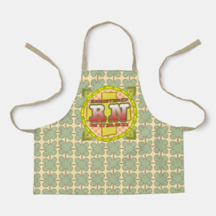 Cross Letters rn nurse Apron