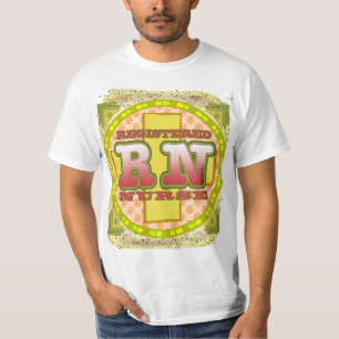 Cross Letters  RN Nurse T-Shirt