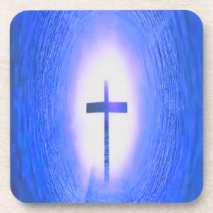 Cross Light Tunnel Christian Love Jesus Coaster