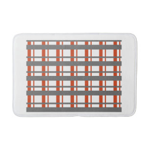 "Cross Line Pattern Bathmat – Modern Geometric