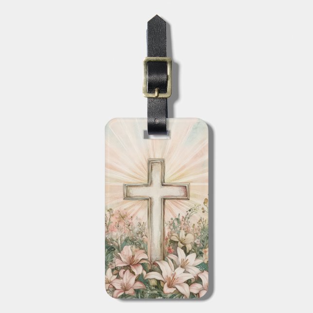 Cross Luggage Tag (Front Vertical)