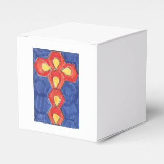 Cross Motif Cube Gift Box