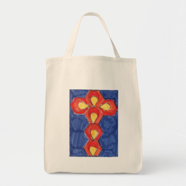 Cross Motif Grocery Bag (Front)