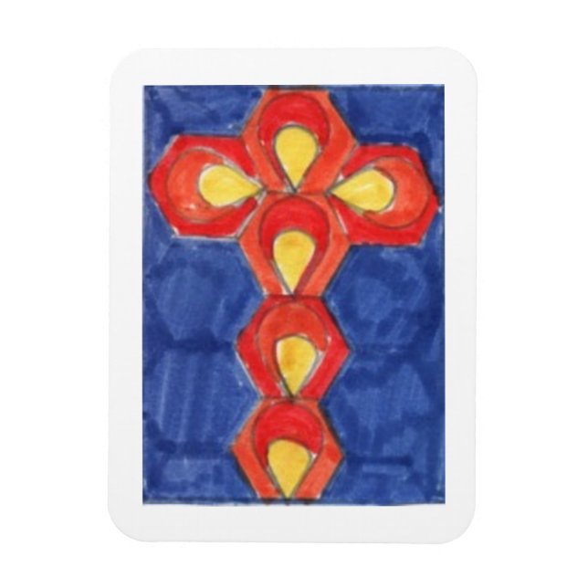 Cross Motif Magnet (Vertical)