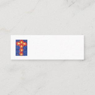Cross Motif Mini Business Cards