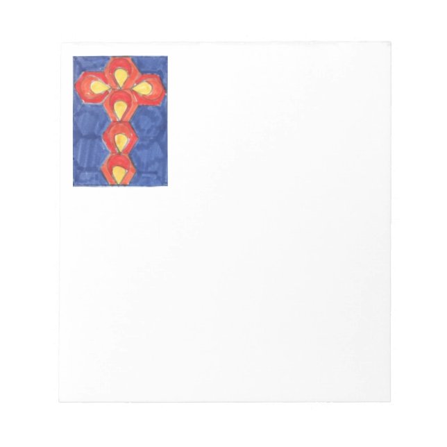 Cross Motif Notepad (Front)