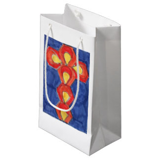 Cross Motif Small Glossy Gift Bag