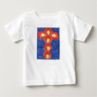 Cross Motif Toddler's Ruffle Tee