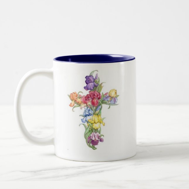 Cross Mug - Iris (Left)