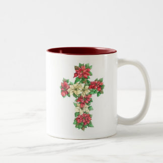 Cross Mug - Poinsettia