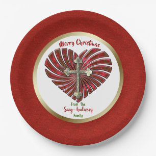 Cross-My-Heart Personalised Christmas Paper Plate